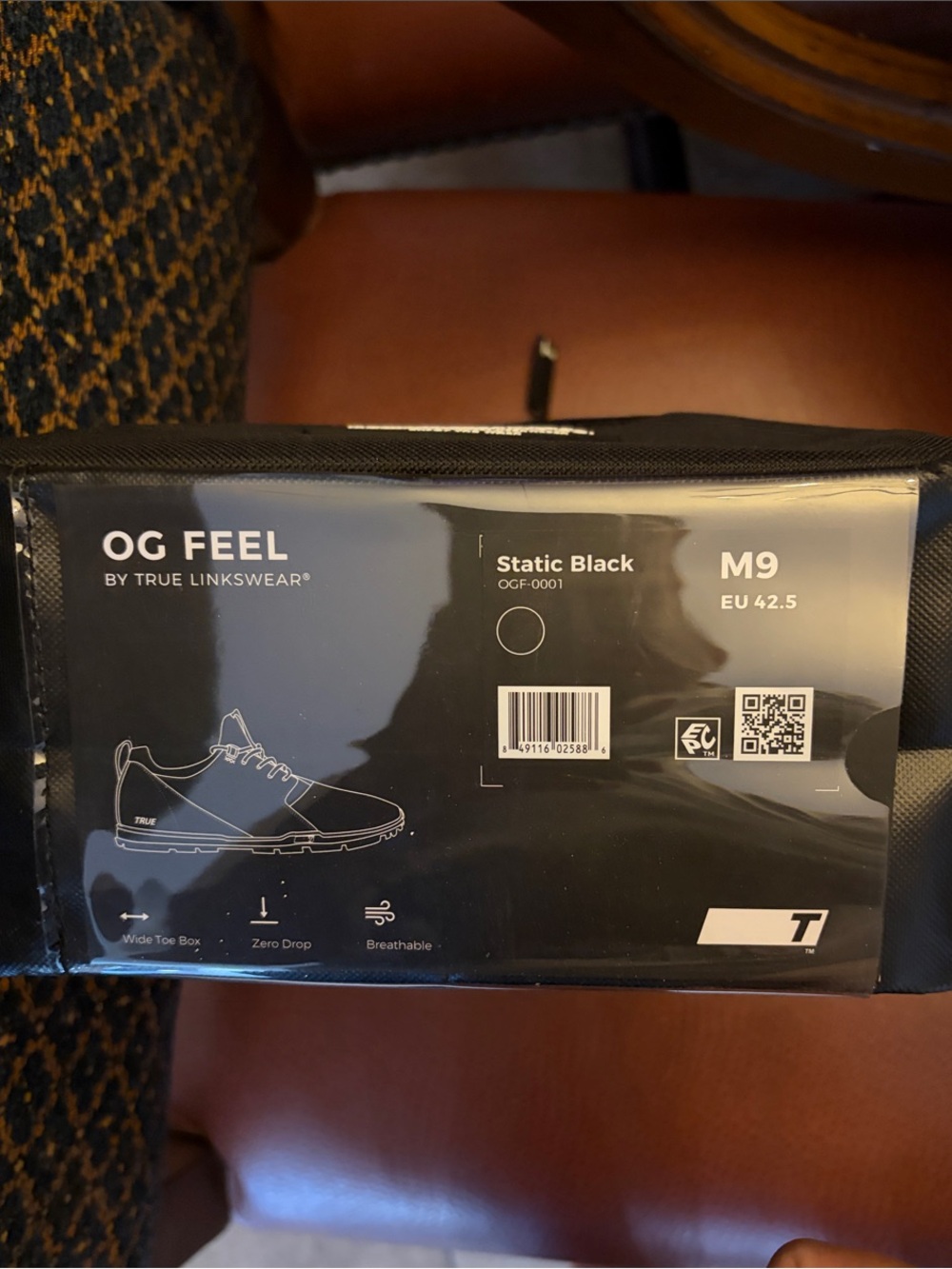 OG FEEL Men’s Athletic Shoes in Static Black